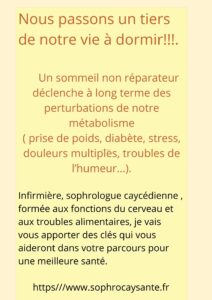 Conférence : Comment votre sommeil influence votre métabolisme ?